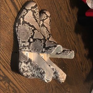 Steve Madden snake skin boots